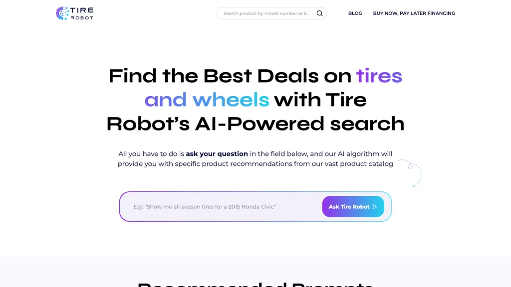 Tire Robot website