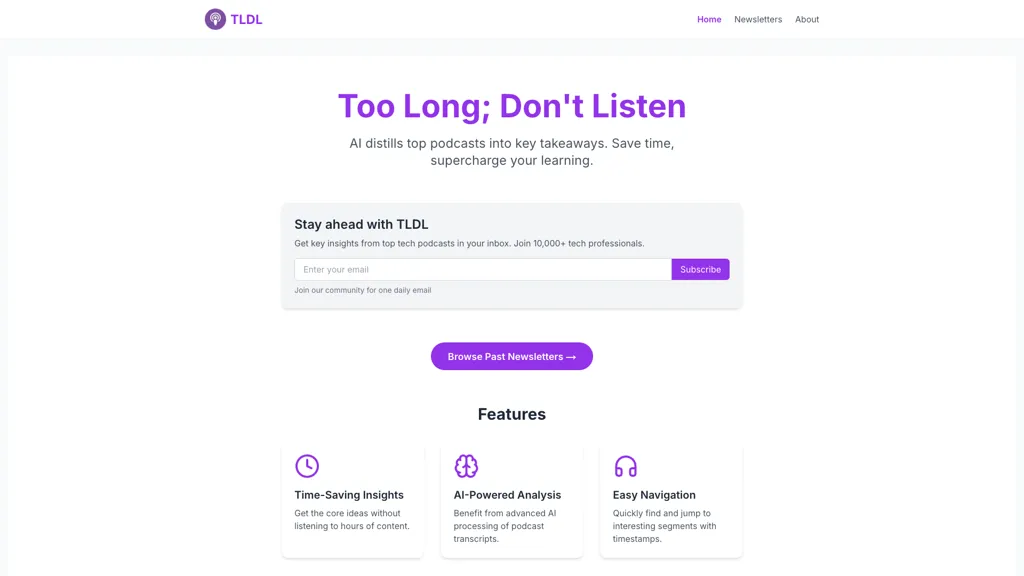 TLDL AI tool screenshot