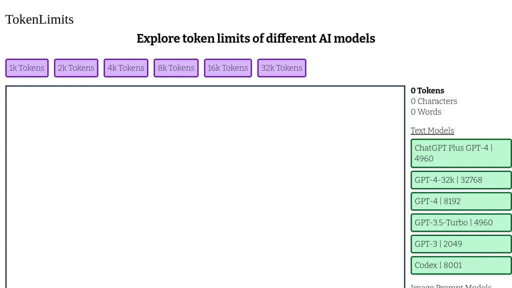 Tokenlimits website