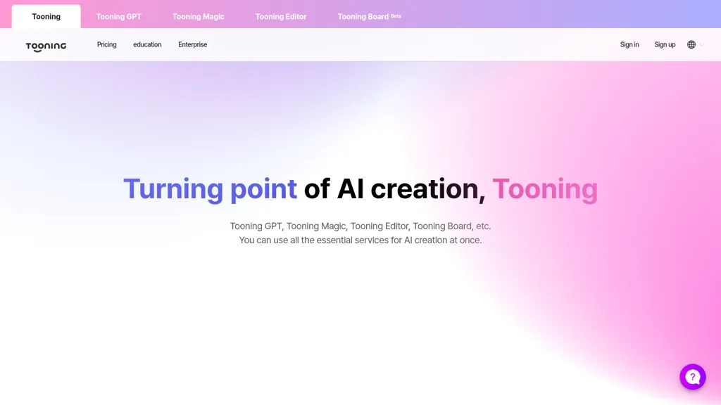 Tooning website