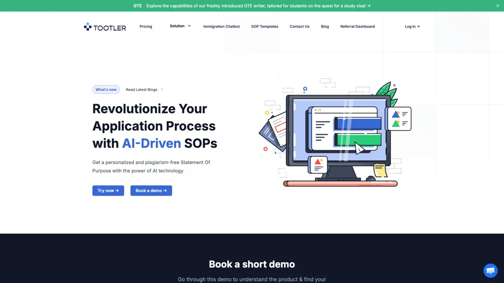 Tootler ai AI tool screenshot