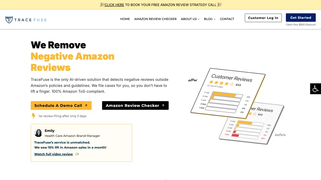 TraceFuse AI tool screenshot