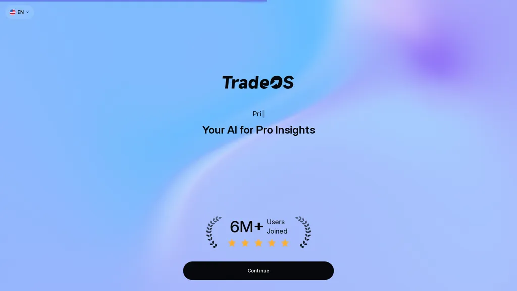 TradeOS AI AI tool screenshot