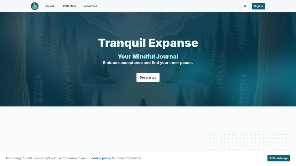 Tranquil Expanse website