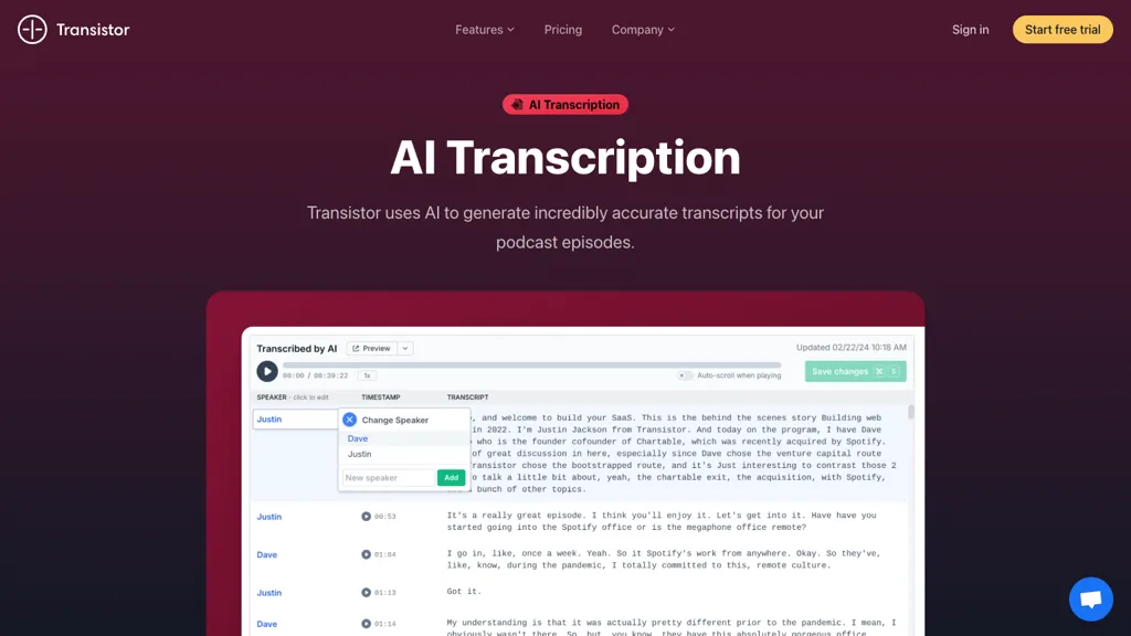 Transistor website