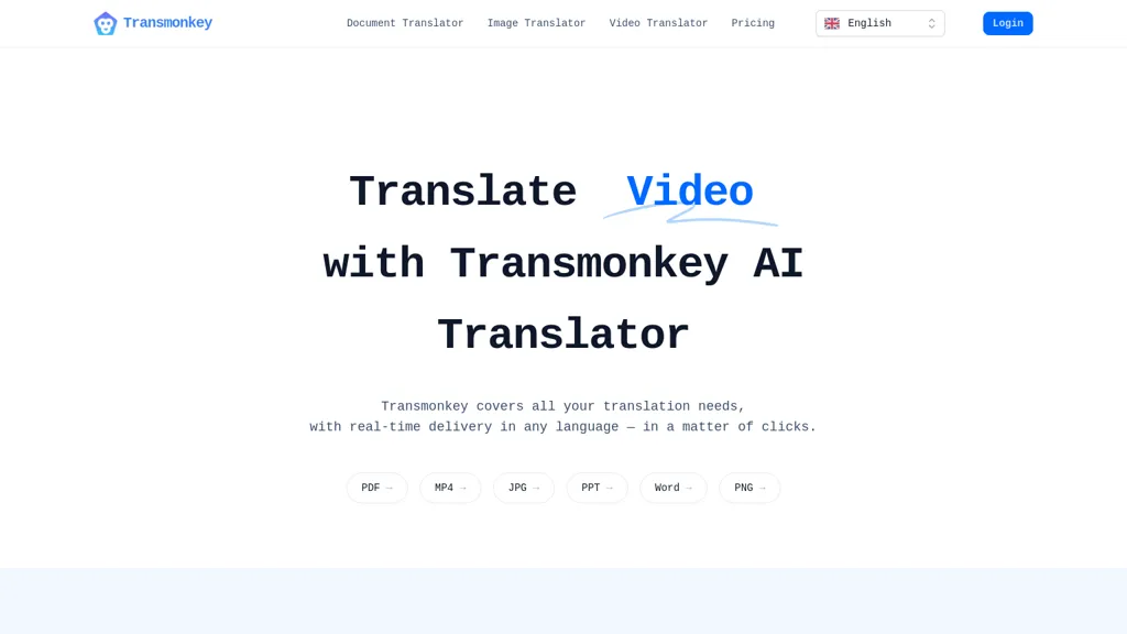 Transmonkey website