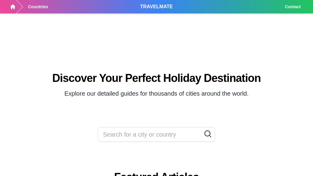 Travel Mate website