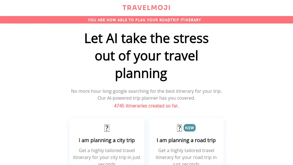 Travelmoji website