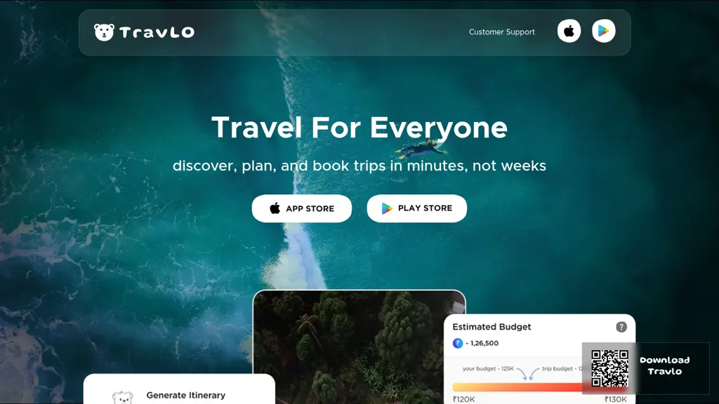 Travlo AI tool screenshot