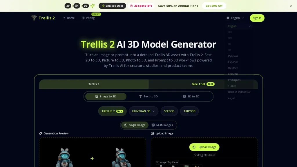 trellis-2.net AI tool screenshot