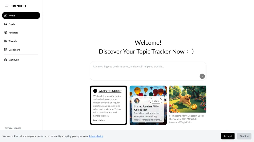 Trendoo website