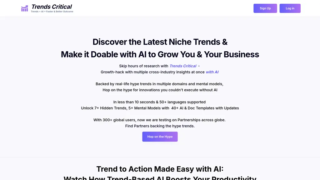 Trends Critical AI website