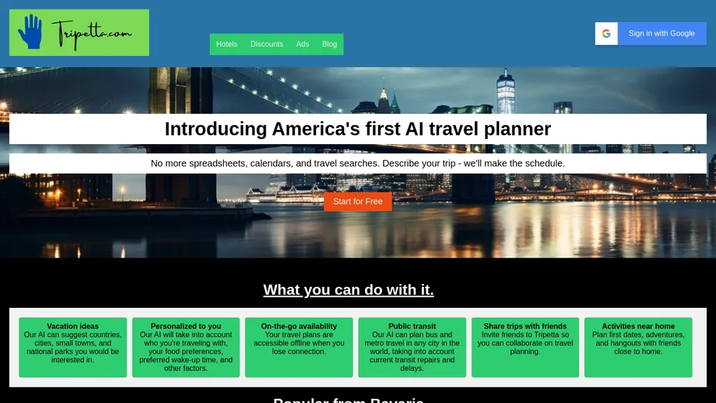 Tripetta website