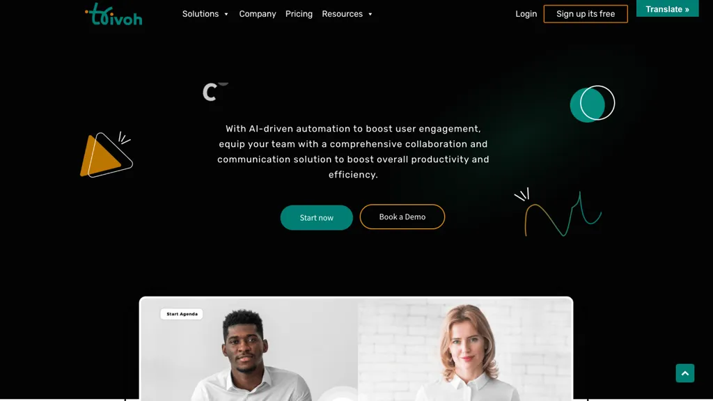 Trivoh website