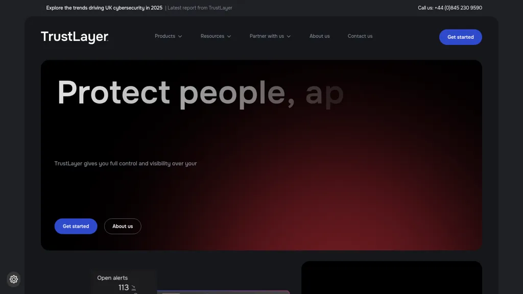 TrustLayer AI tool screenshot