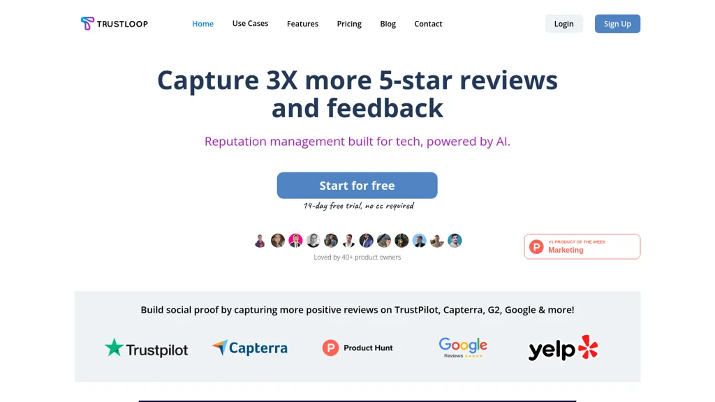 TrustLoop website