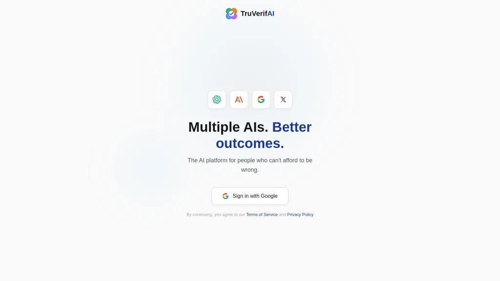 TruVerifAI AI tool screenshot