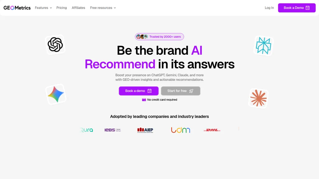 trygeometrics.com AI tool screenshot