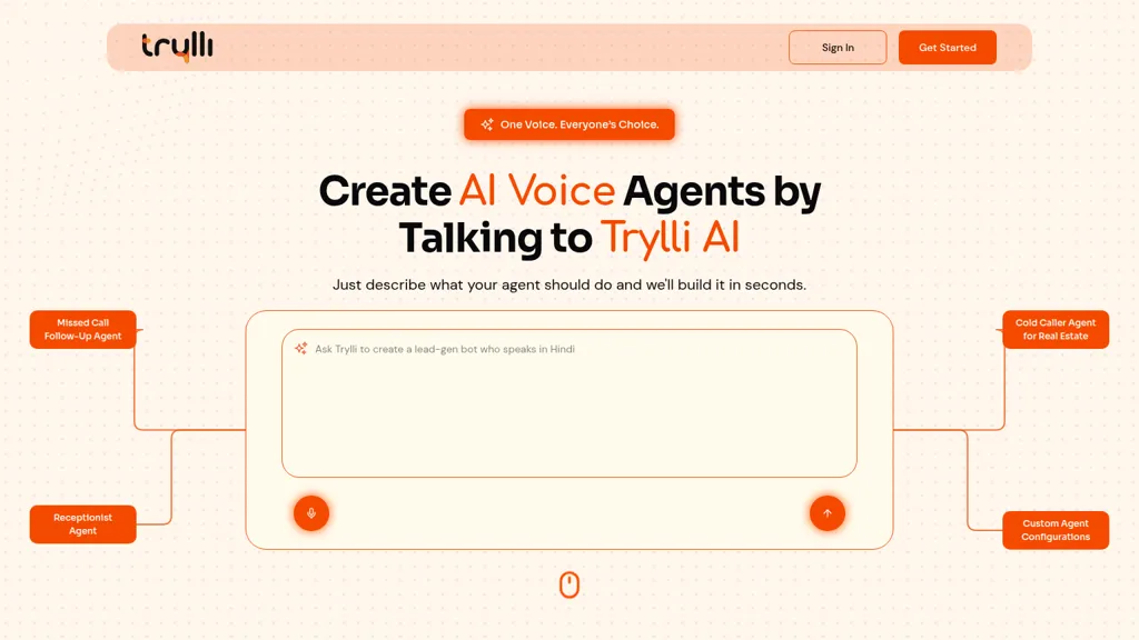 Trylli AI AI tool screenshot