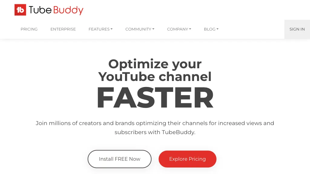 TubeBuddy website
