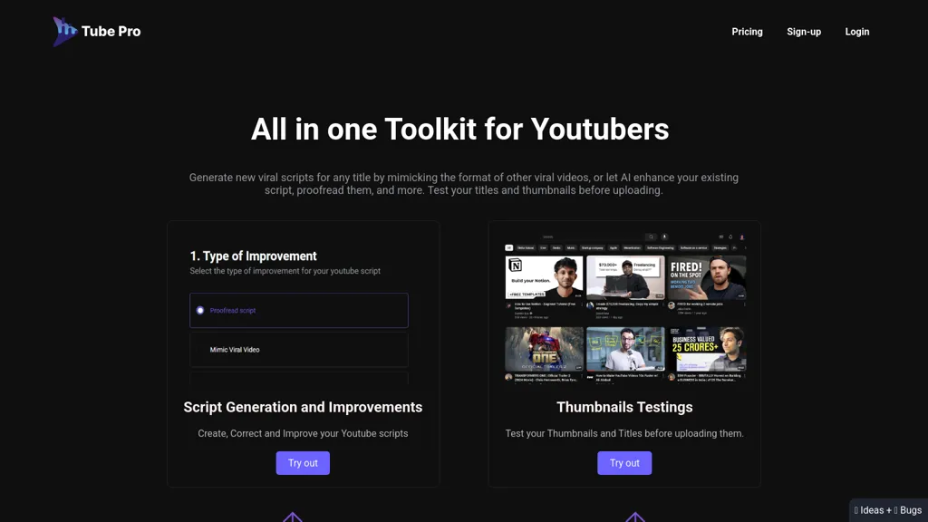 TubePro website