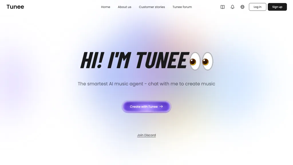 Tunee AI AI tool screenshot