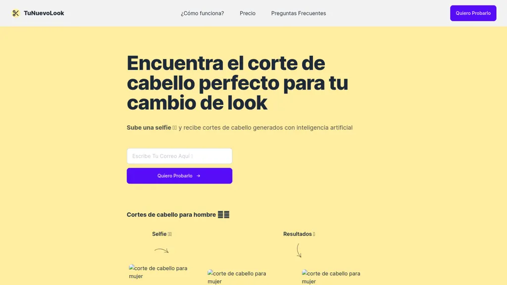 TuNuevoLook website