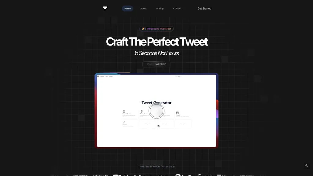 TweetFast AI tool screenshot