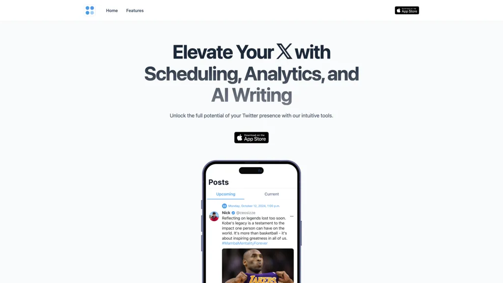 Twitdget AI tool screenshot