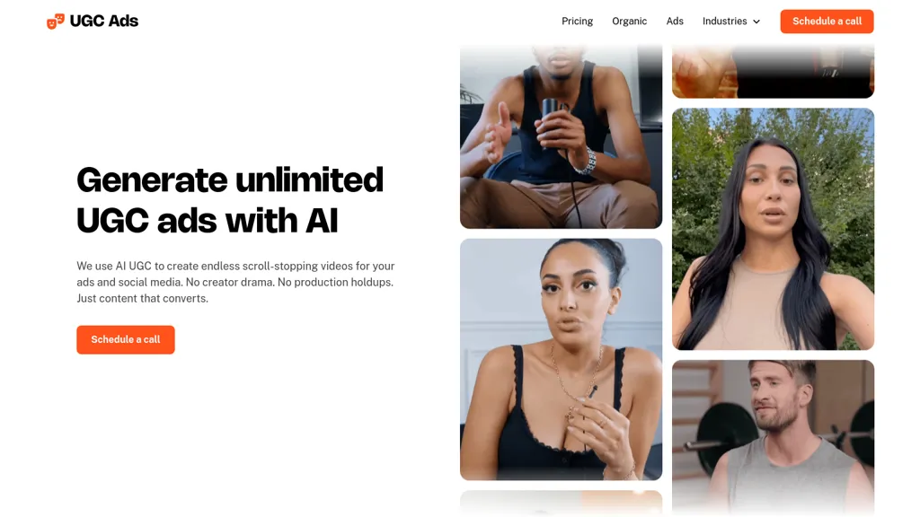 UGC Ads website