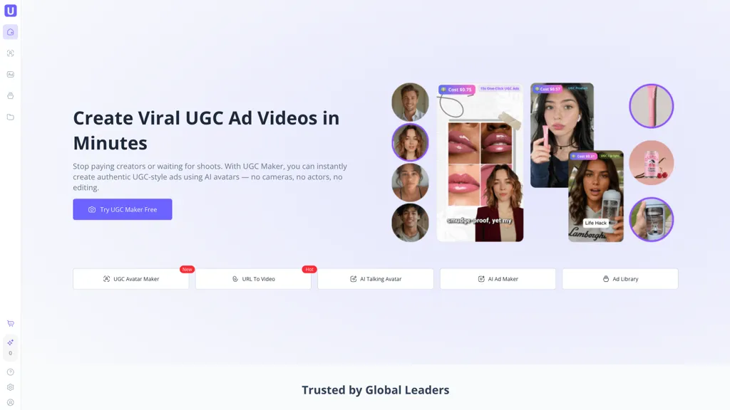 UGC Maker AI tool screenshot