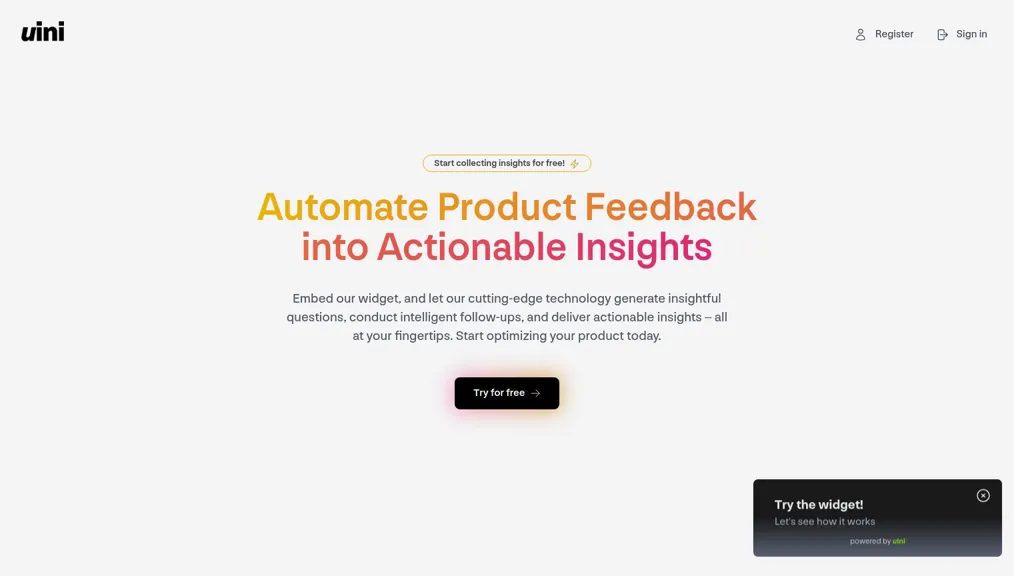 Uini website