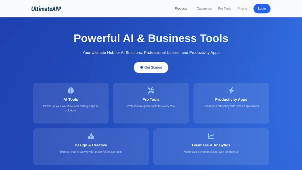 UltimateApp website