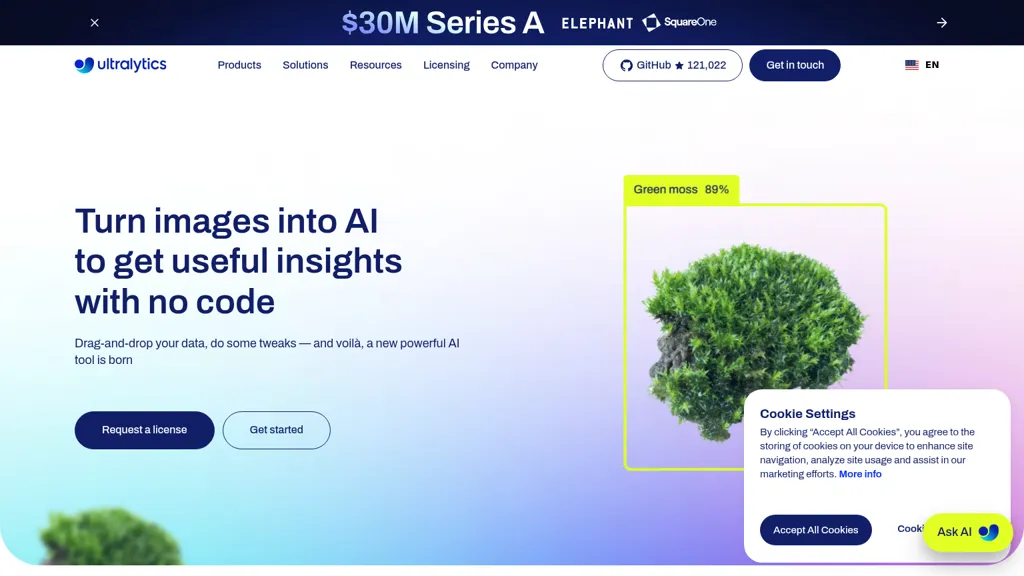 Ultralytics AI tool screenshot