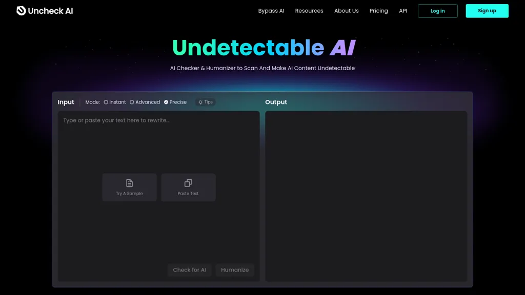 Uncheck AI website