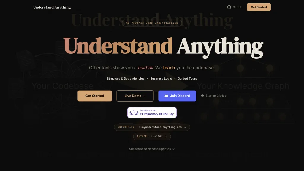 understand-anything.com AI tool screenshot