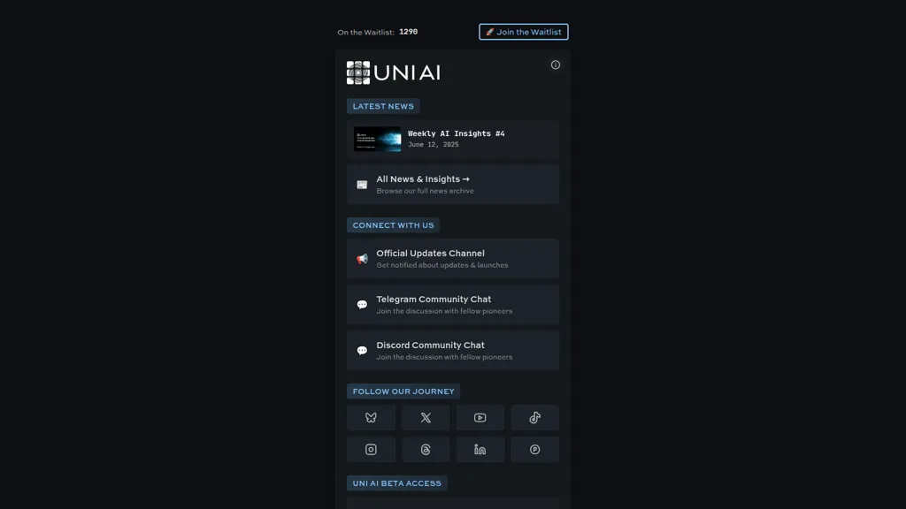 UNI AI alternatives and competitors