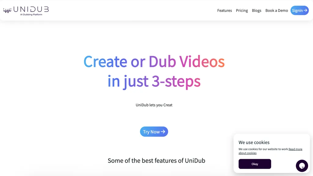 UniDub.co website