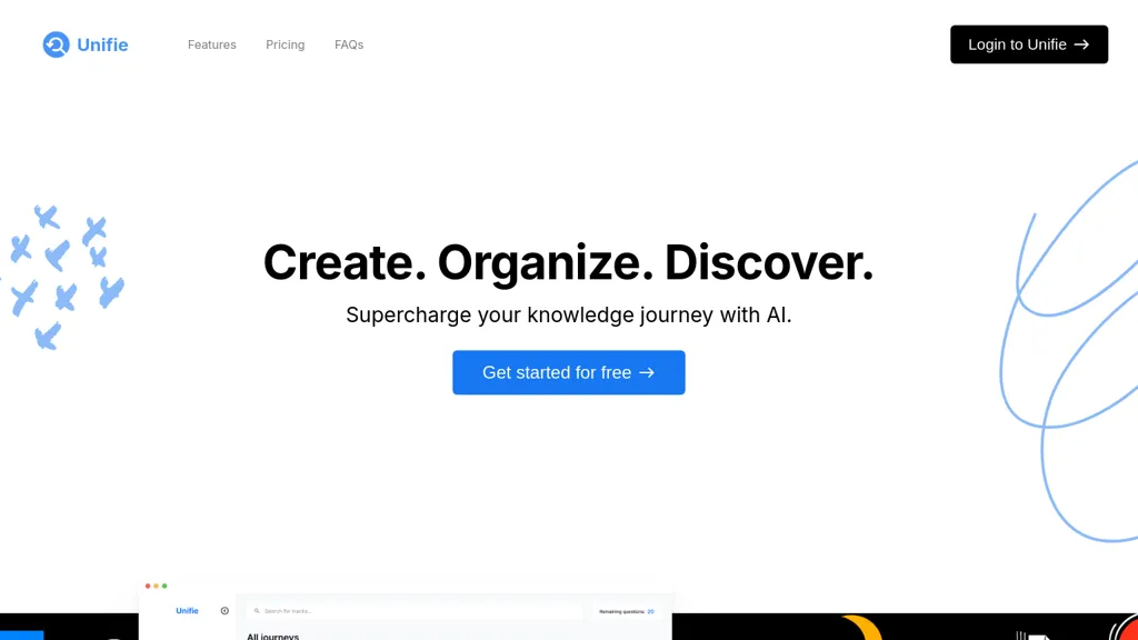 Unifie by Typeless website