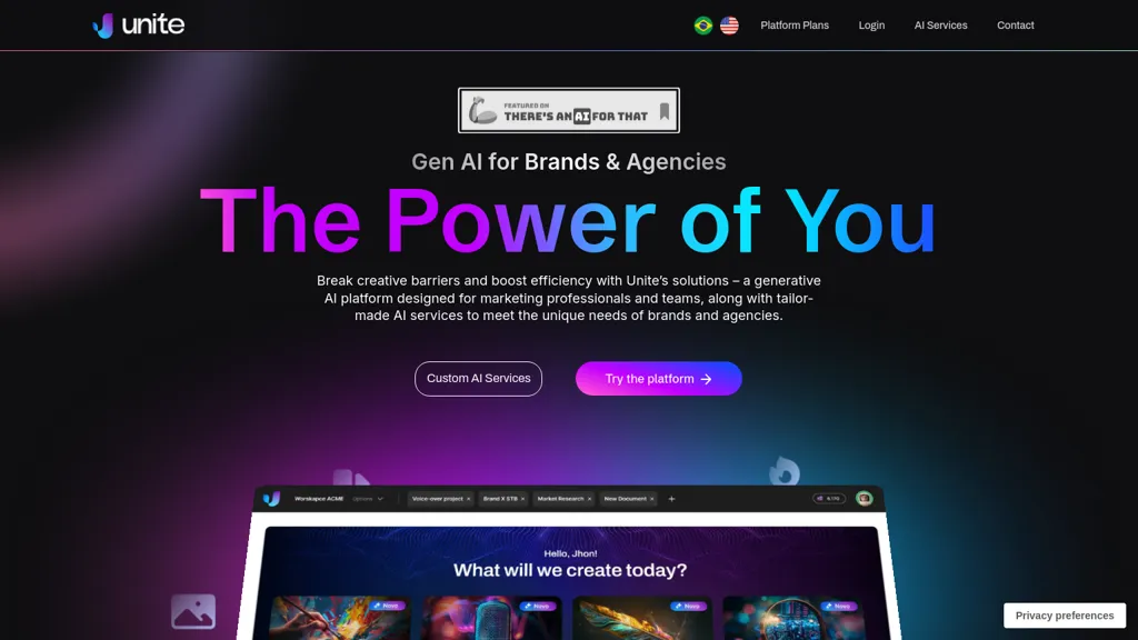 Unite website