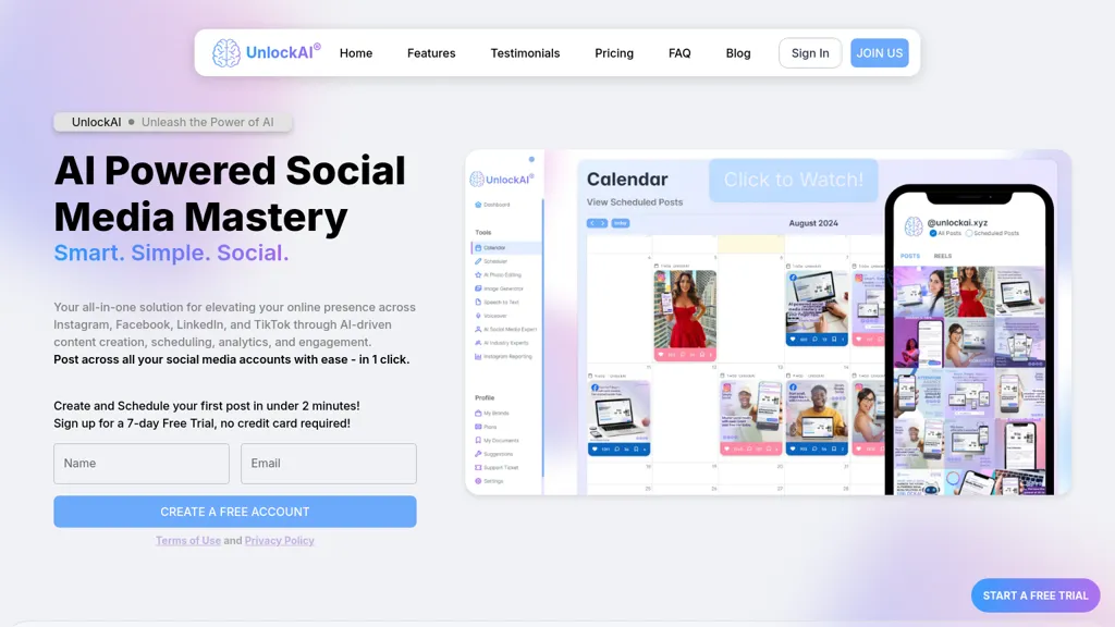 UnlockAI website