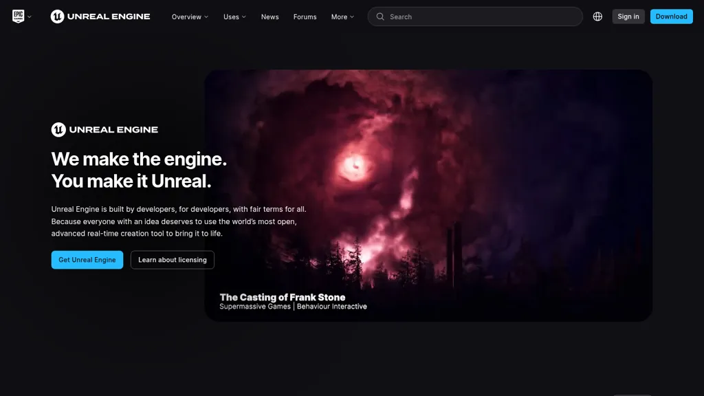 Unreal Engine AI tool screenshot