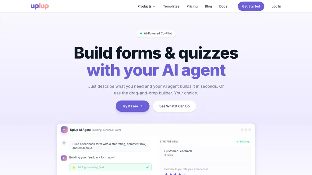 Uplup AI tool screenshot
