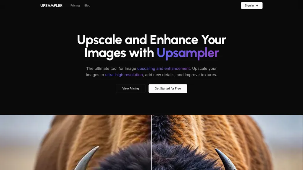 Upsampler website