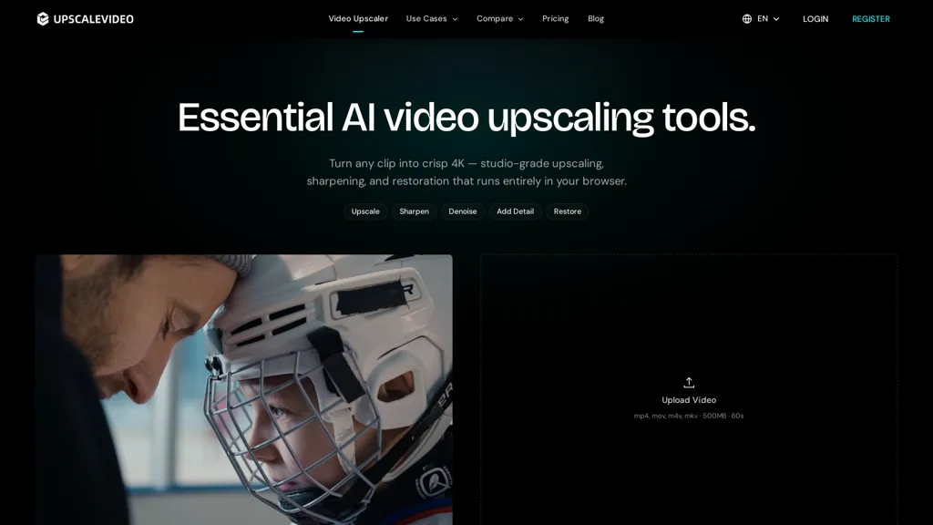 upscalevideo.com screenshot