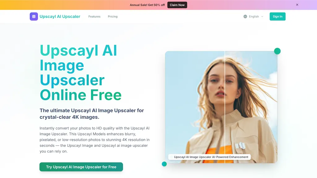 Upscayl.app AI tool screenshot