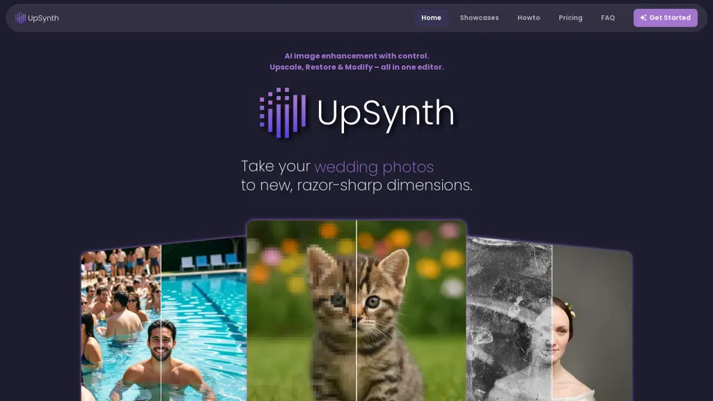 UpSynth AI tool screenshot