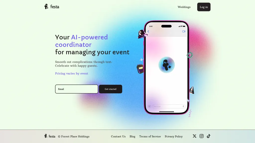 Festa AI tool screenshot