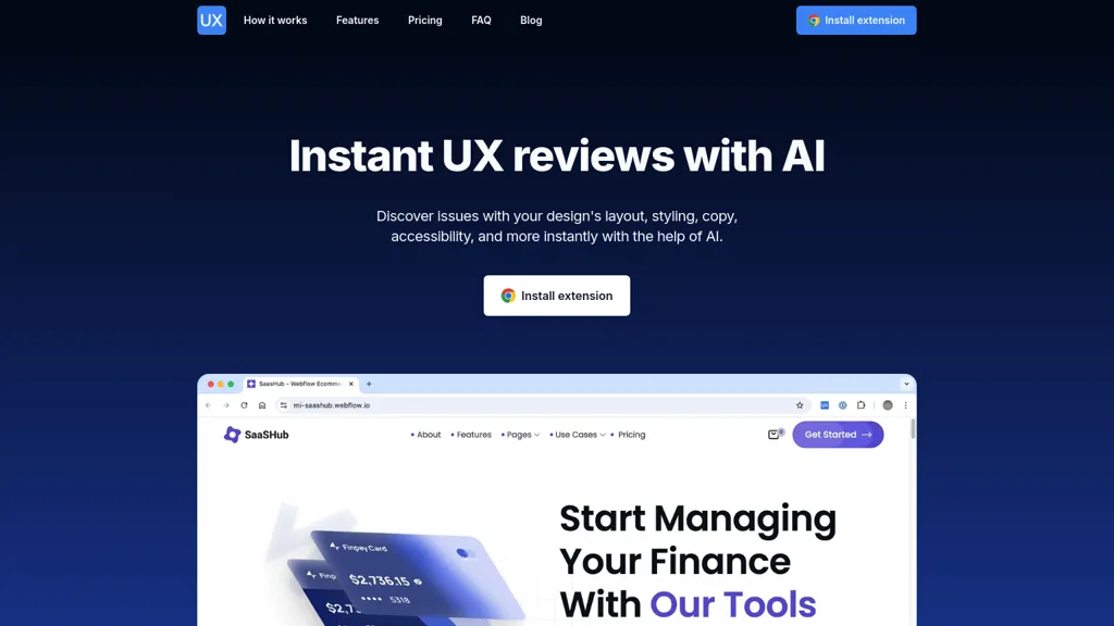 UX Eyer website