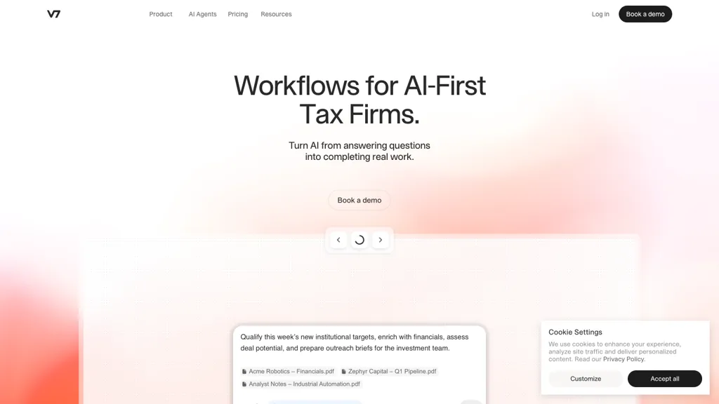 V7 Lab AI tool screenshot
